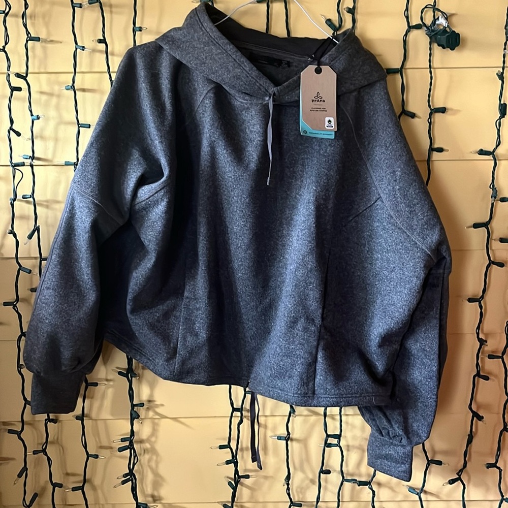 Prana Ziller Sweatshirt Wool Blend in Gray Size xl